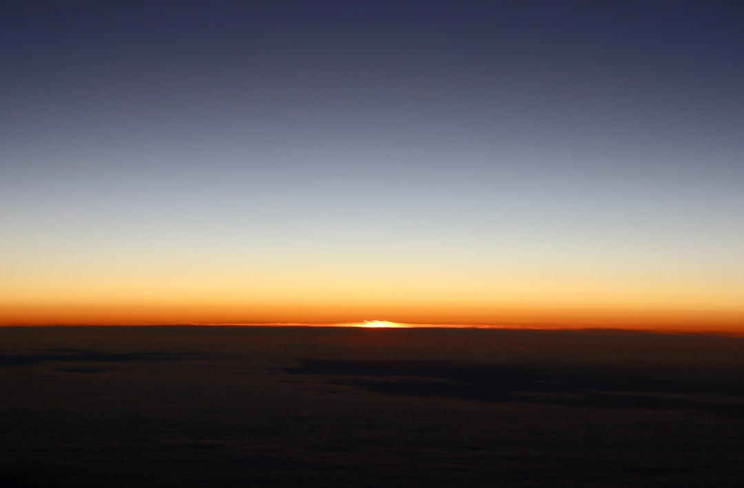 life after prison — Horizon with sunrise over clouds at dawn